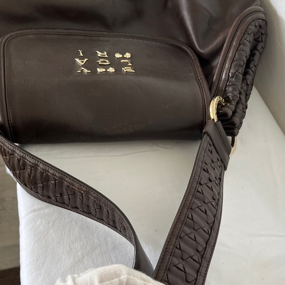 Bvlgari Brown Leather Hobo Shoulder Bag - Picture 7 of 15